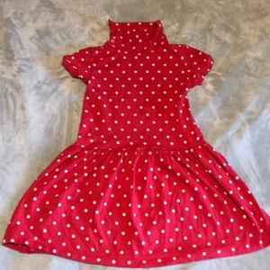 Red cotton Tea Dress